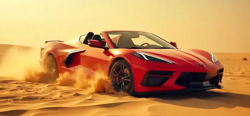 Rent the Iconic Chevrolet Corvette C8 Convertible in Dubai