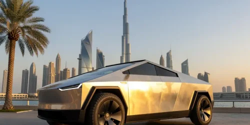 Rent a Tesla in Dubai